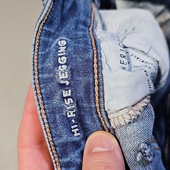 American Eagle next level stretch size 2 short high rise jeggings - Picture 7 of 8
